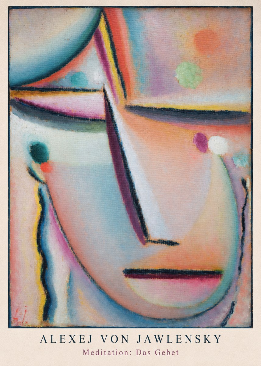 Alexej von Jawlensky Meditation: Das Gebet No6 - Poszter