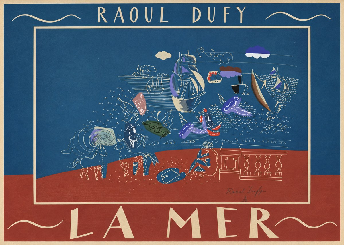 Raoul Dufy La Mer No3 - Poszter