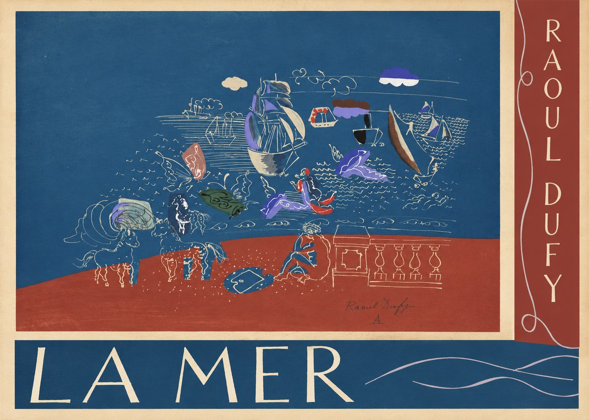 Raoul Dufy La Mer No5 - Poszter
