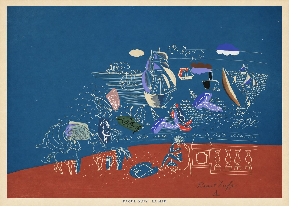 Raoul Dufy La Mer No6 - Poszter