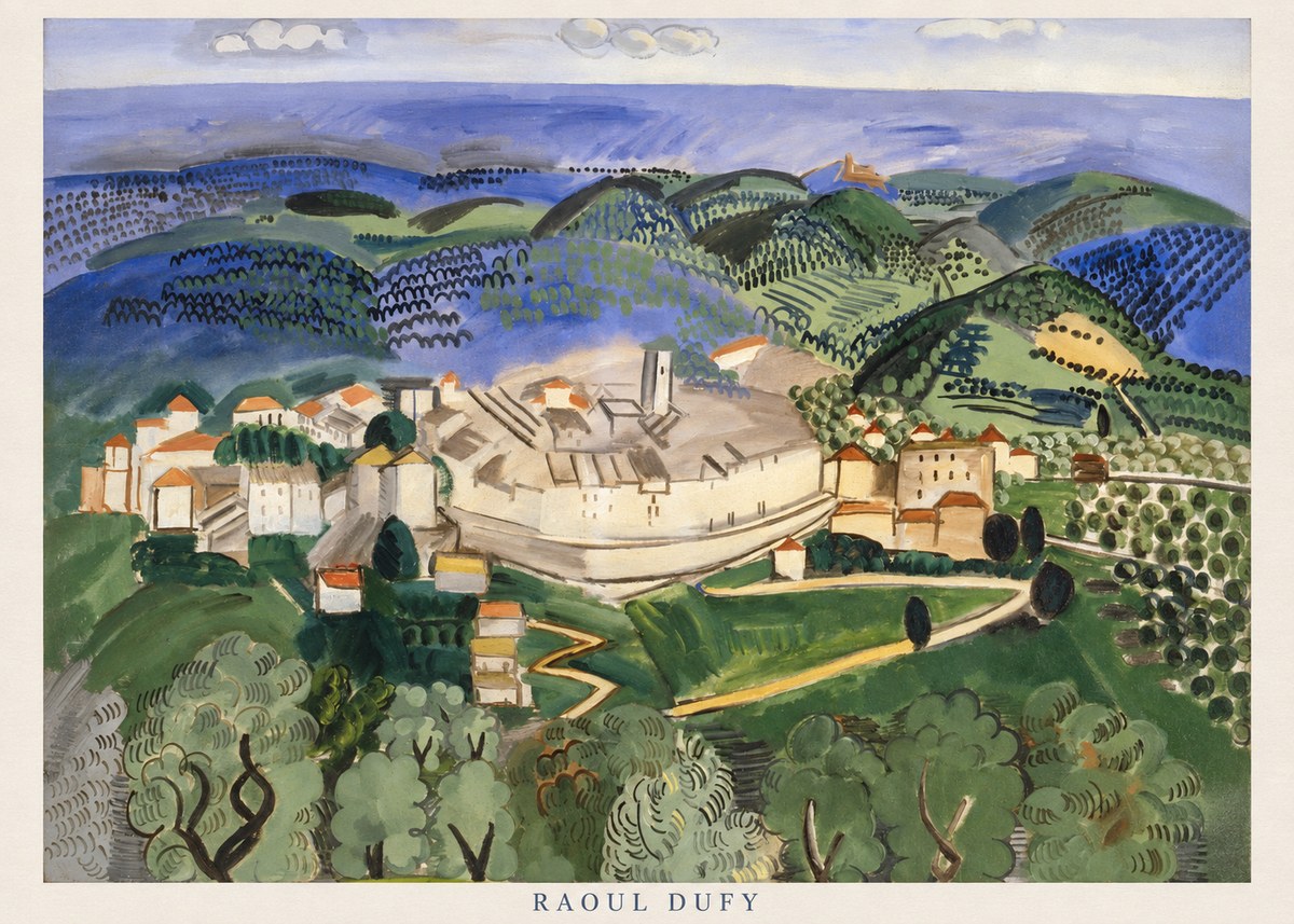 Raoul Dufy Vue De Vence No6 - Poszter