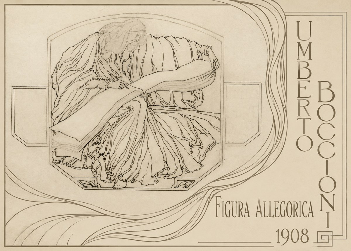Umberto Boccioni Figura Allegorica No2 - Poszter