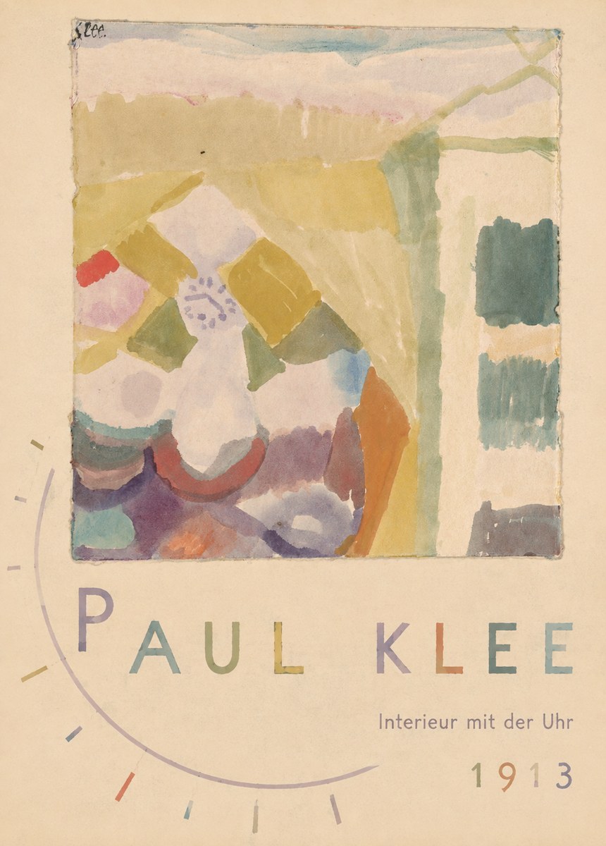 Paul Klee Interieur Mit Der Uhr I No5 - Poszter