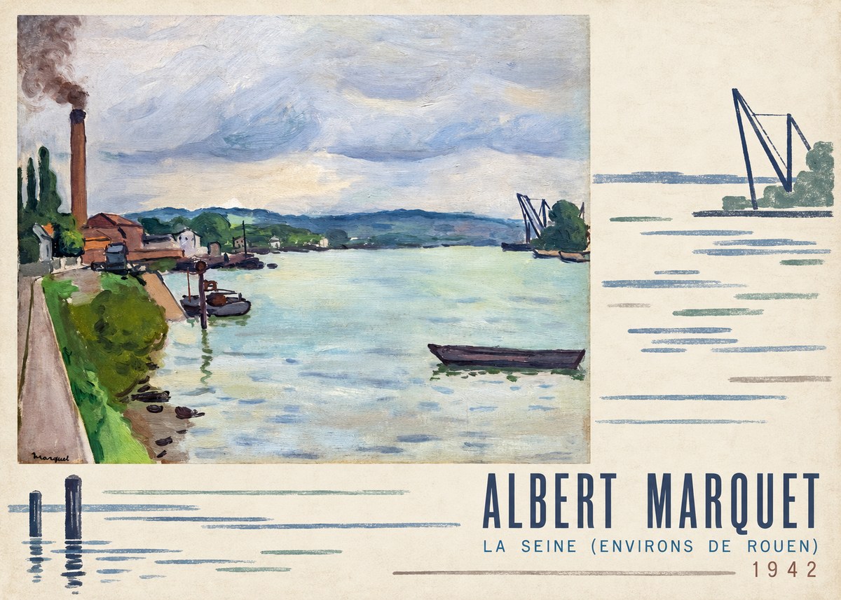 Albert Marquet La Seine (Environs De Rouen) No4 - Poszter