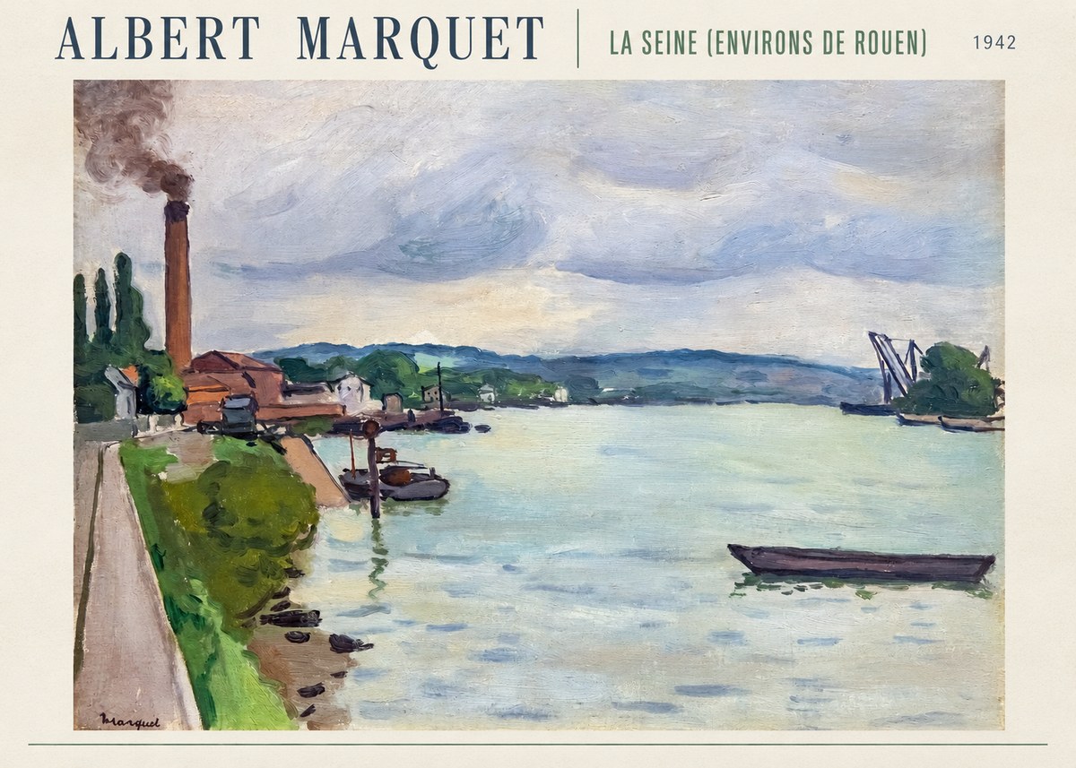 Albert Marquet La Seine (Environs De Rouen) No6 - Poszter