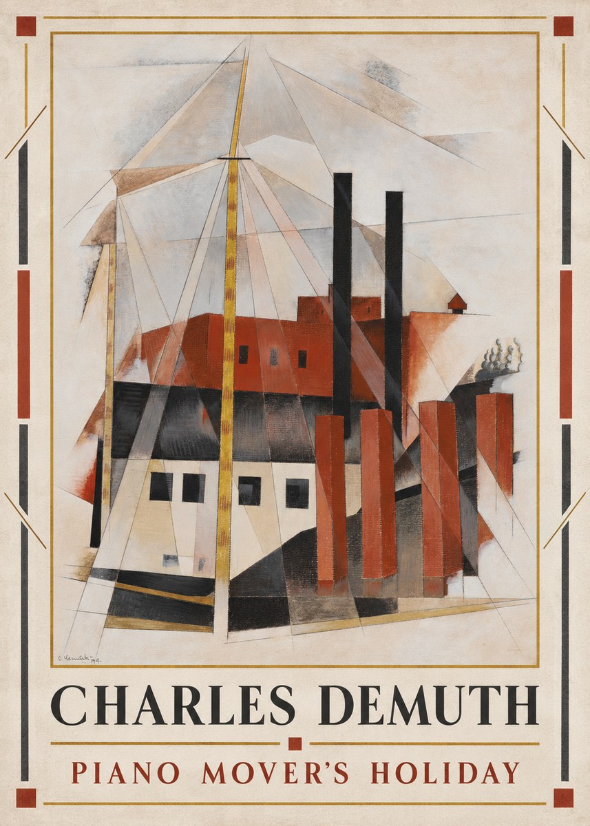 Charles Demuth Piano Mover's Holiday No1 - Poszter