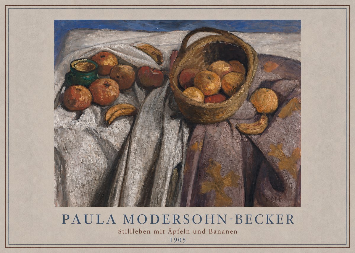 Paula Modersohn-Becker Stillleben Mit Äpfeln Und Bananen No2 - Poszter