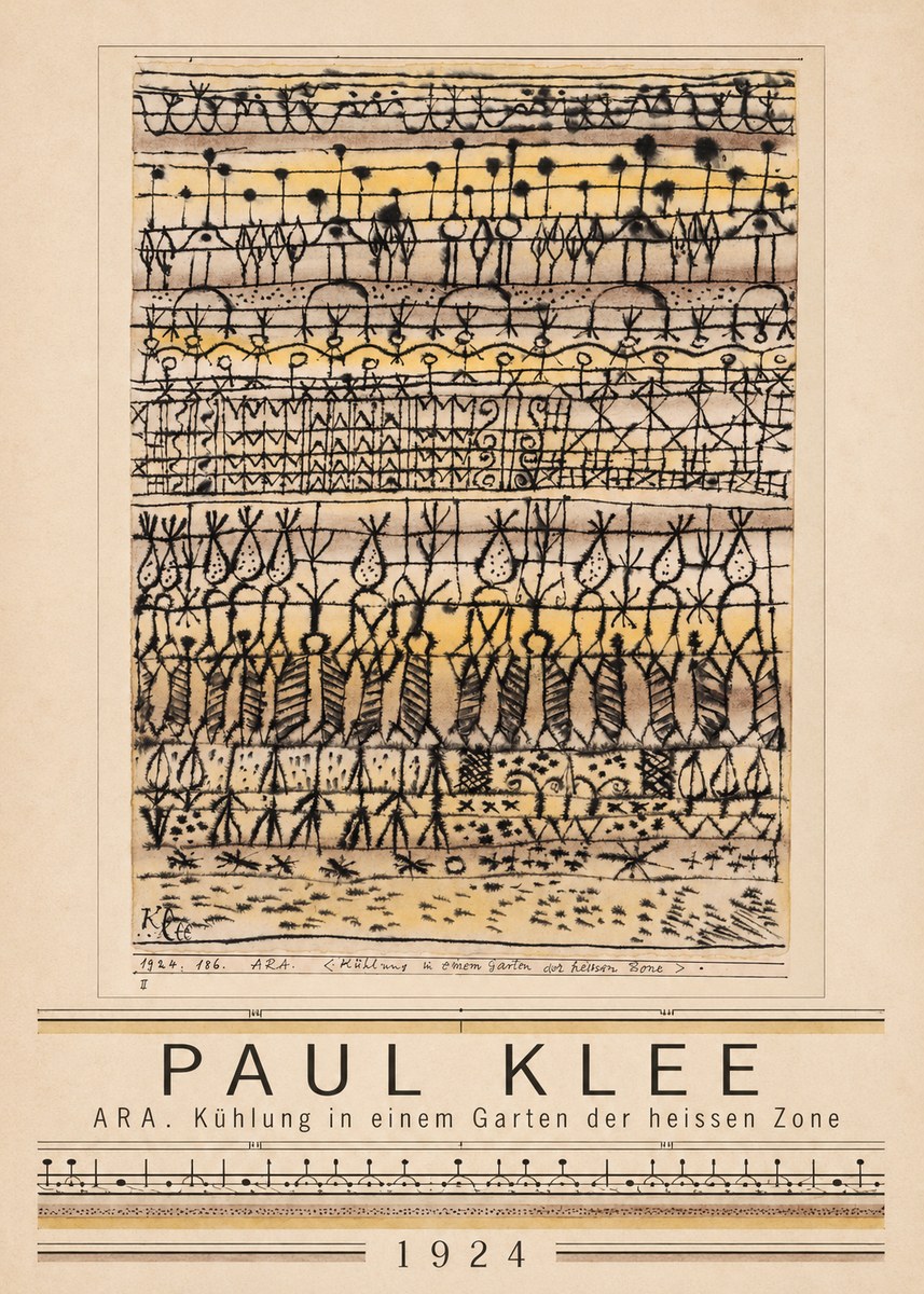 Paul Klee Ara. Kühlung in Einem Garten Der Heissen Zone No1 - Poszter