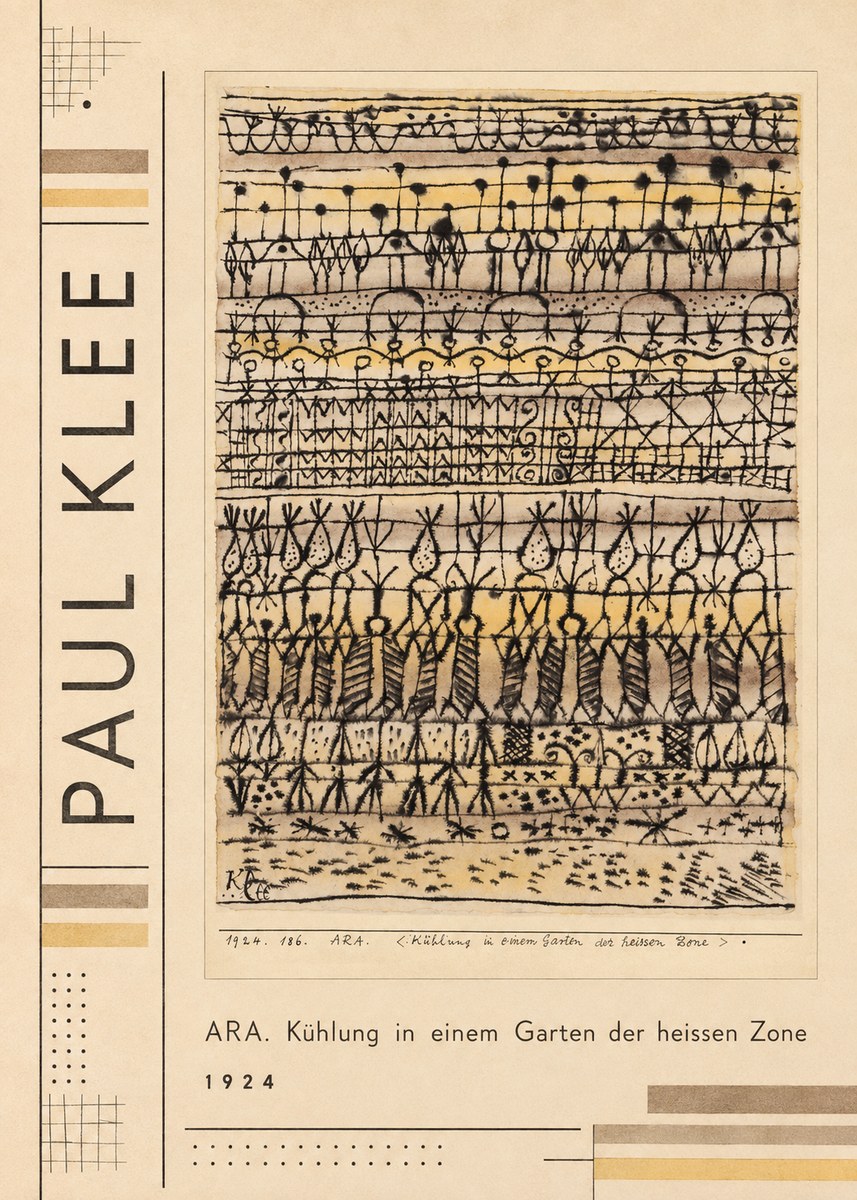Paul Klee Ara. Kühlung in Einem Garten Der Heissen Zone No3 - Poszter