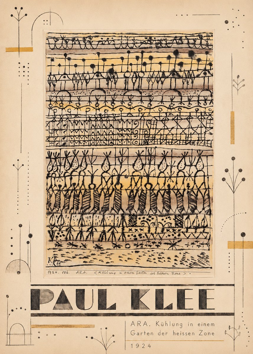 Paul Klee Ara. Kühlung in Einem Garten Der Heissen Zone No5 - Poszter