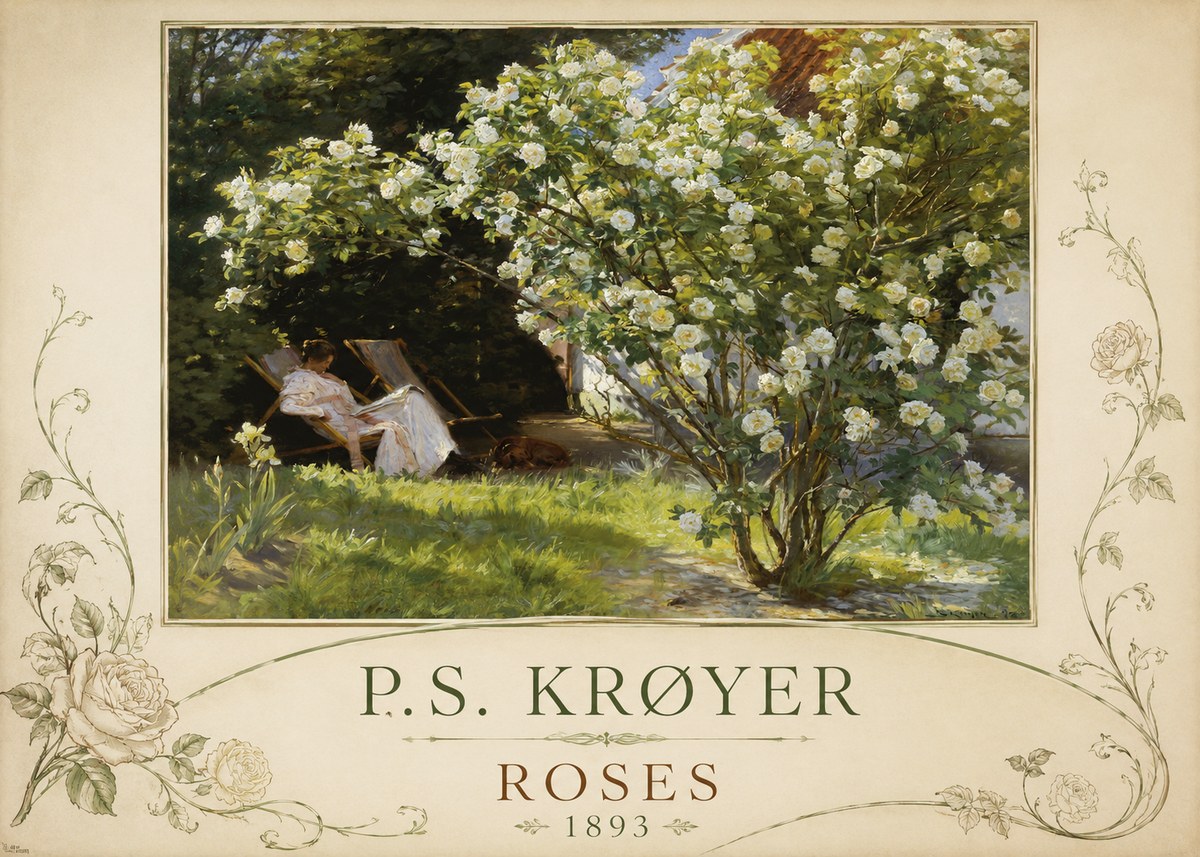 P.S. Krøyer Roses No2 - Poszter