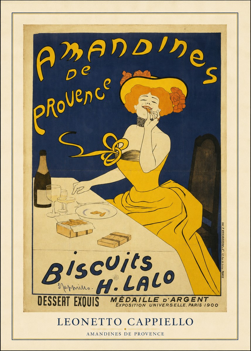 Leonetto Cappiello Amandines De Provence Biscuits H. Lalo III No4 - Poszter