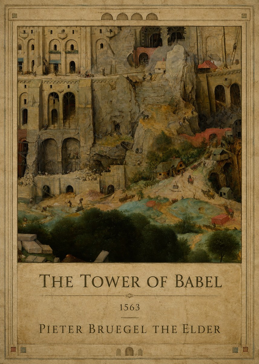 Pieter Bruegel The Tower of Babel XVII No1 - Poszter