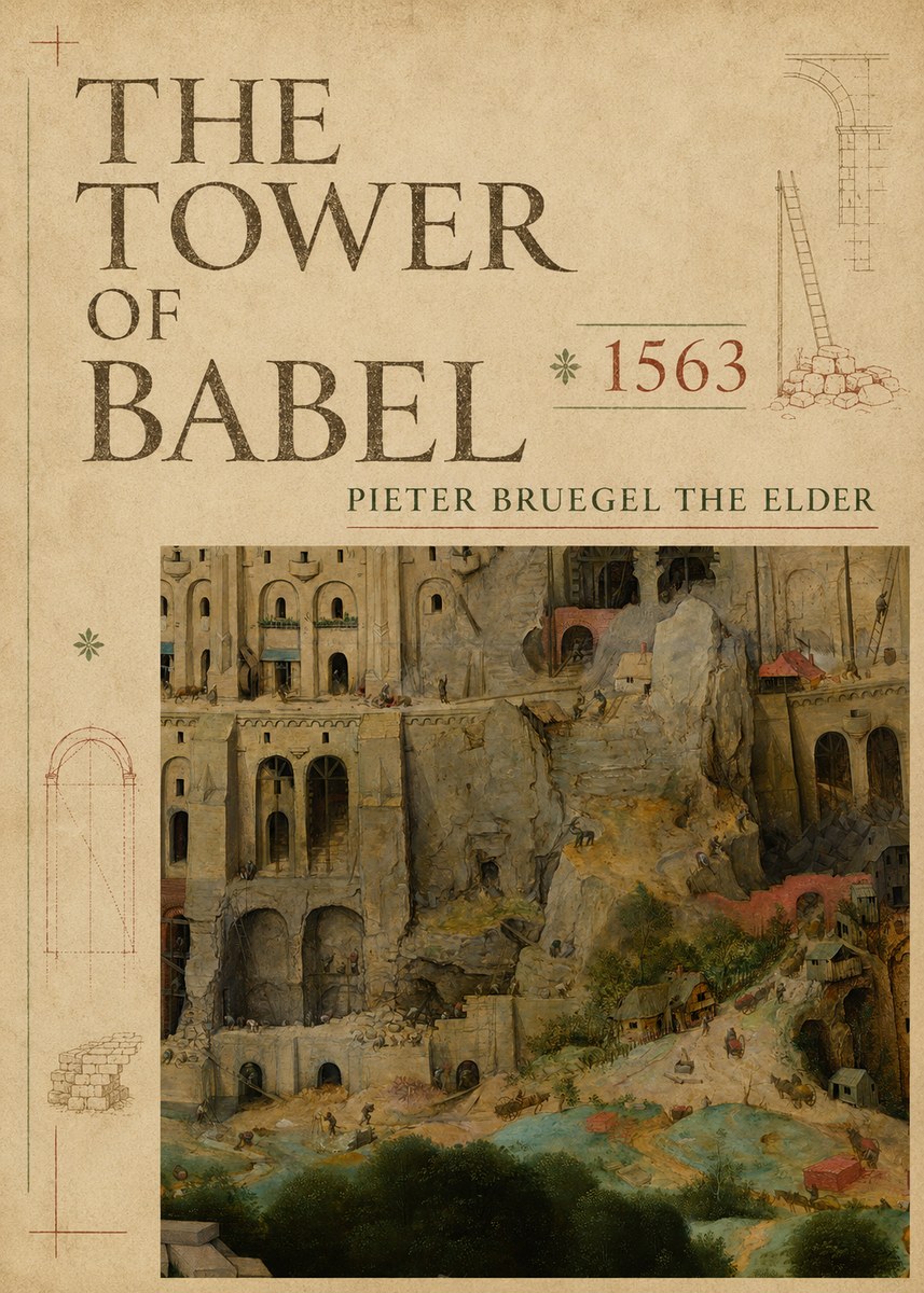 Pieter Bruegel The Tower of Babel XVII No5 - Poszter