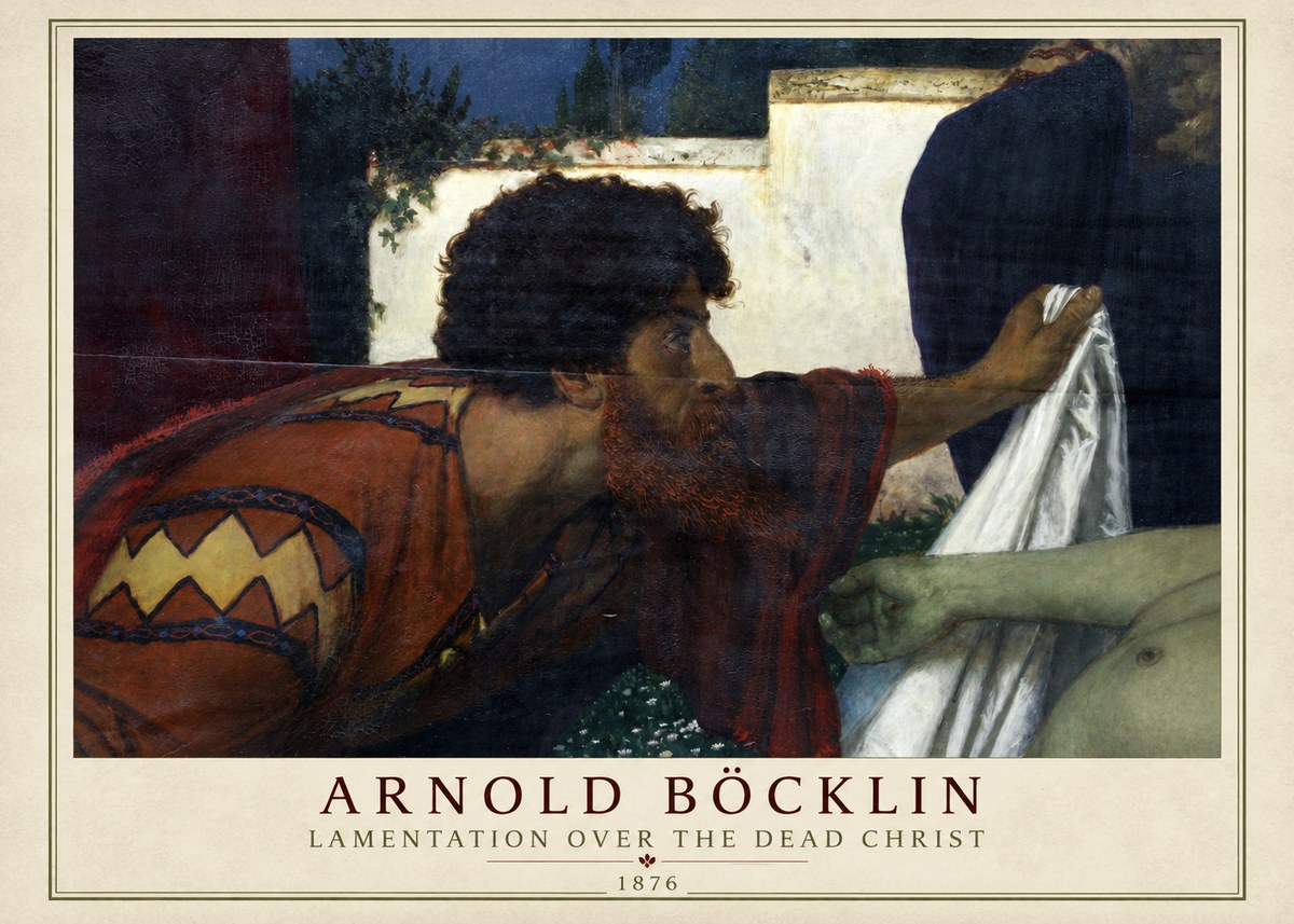 Arnold Böcklin Compianto Sul Cristo Morto No2 - Poszter