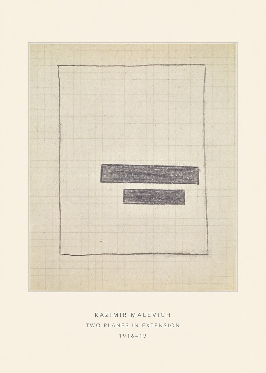 Kazimir Malevich Two Planes in Extension No4 - Poszter