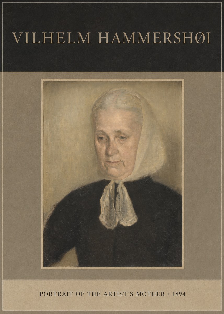 Vilhelm Hammershøi Portrait of the Artist's Mother · 1894 No4 - Poszter