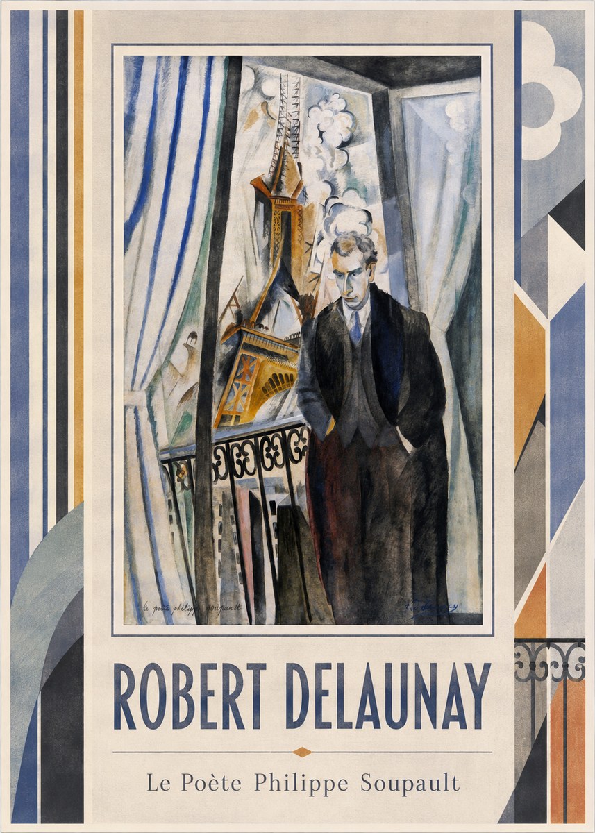 Robert Delaunay Le Poète Philippe Soupault No1 - Poszter