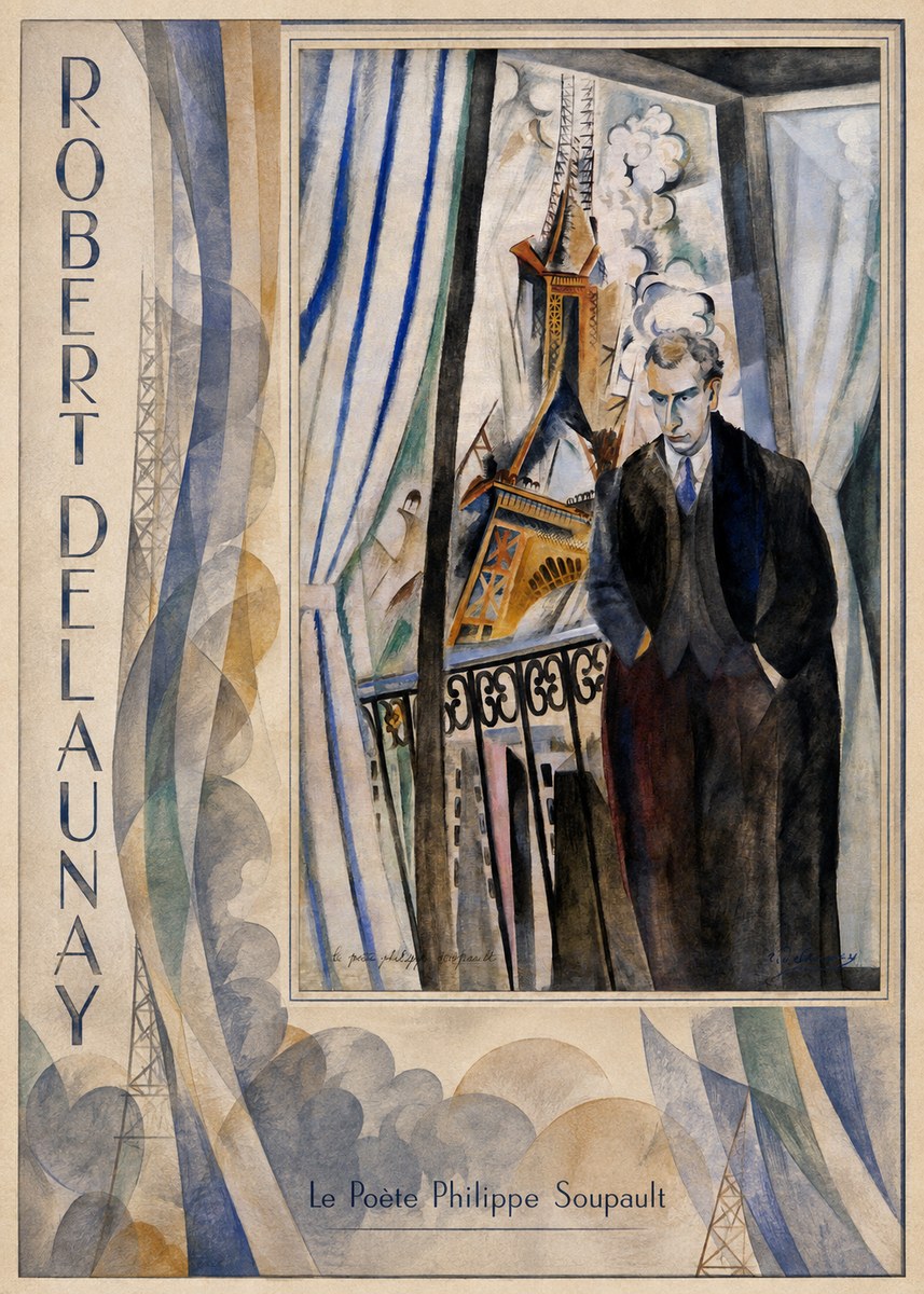 Robert Delaunay Le Poète Philippe Soupault No6 - Poszter