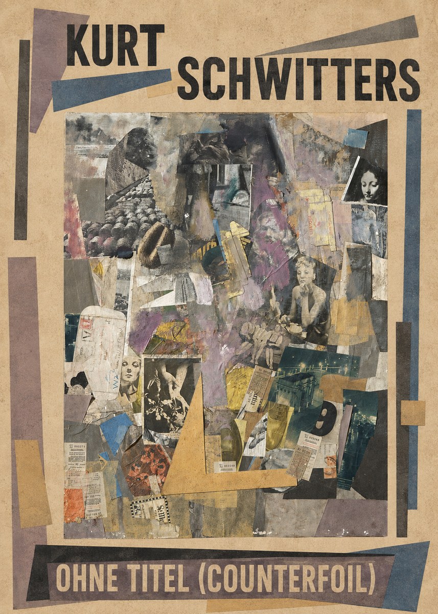 Kurt Schwitters Ohne Titel (Counterfoil) No1 - Poszter