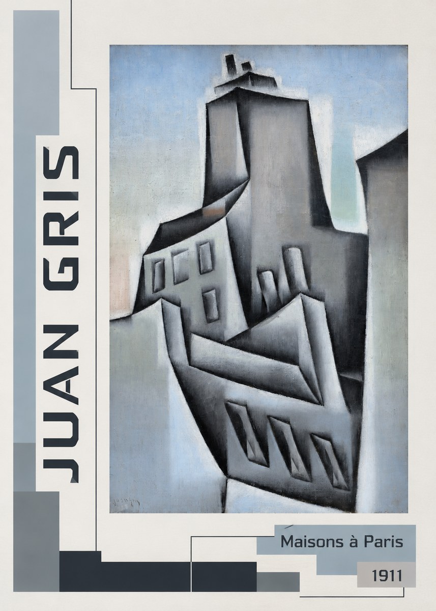 Juan Gris Maisons À Paris No2 - Poszter