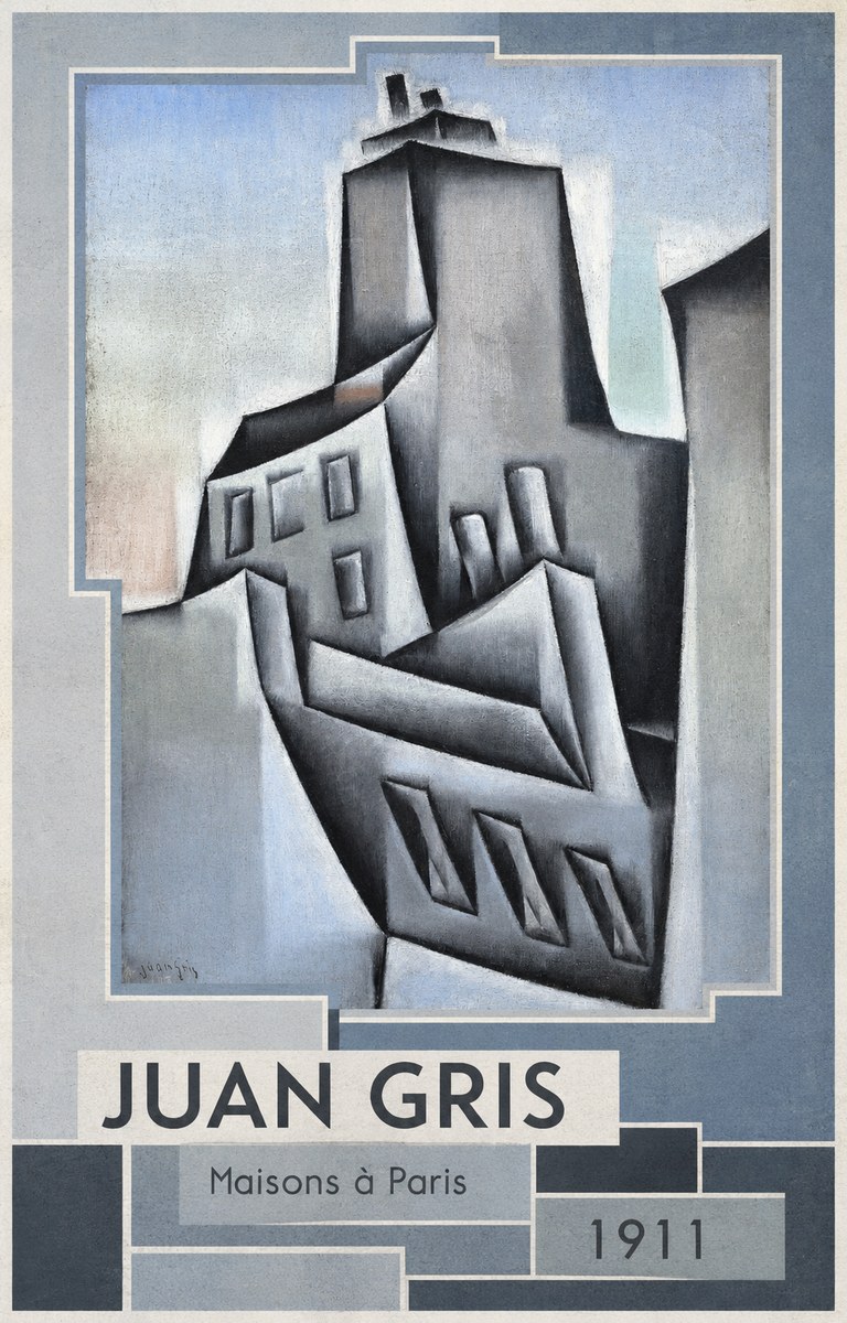 Juan Gris Maisons À Paris No3 - Poszter