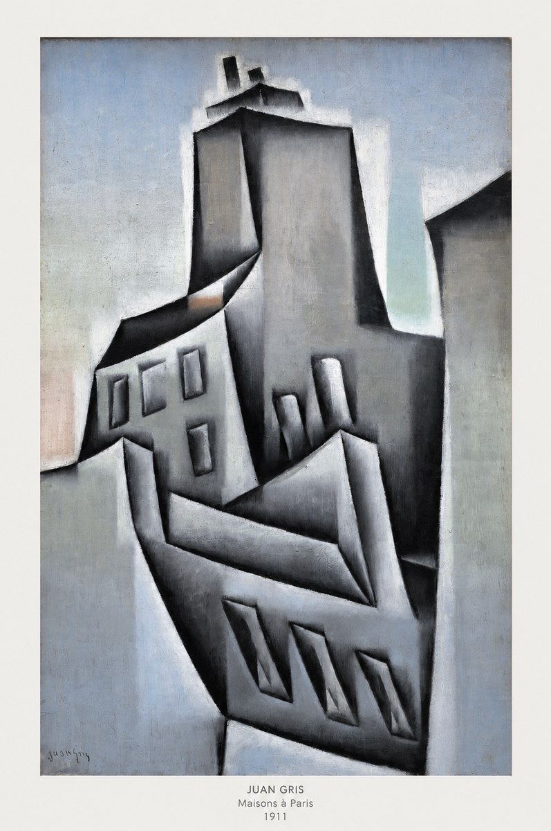 Juan Gris Maisons À Paris No6 - Poszter