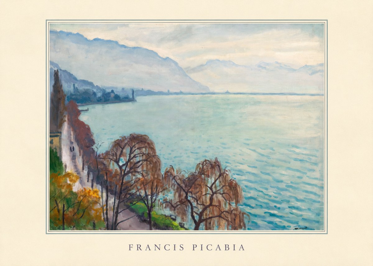 Francis Picabia Lac Léman No3 - Poszter