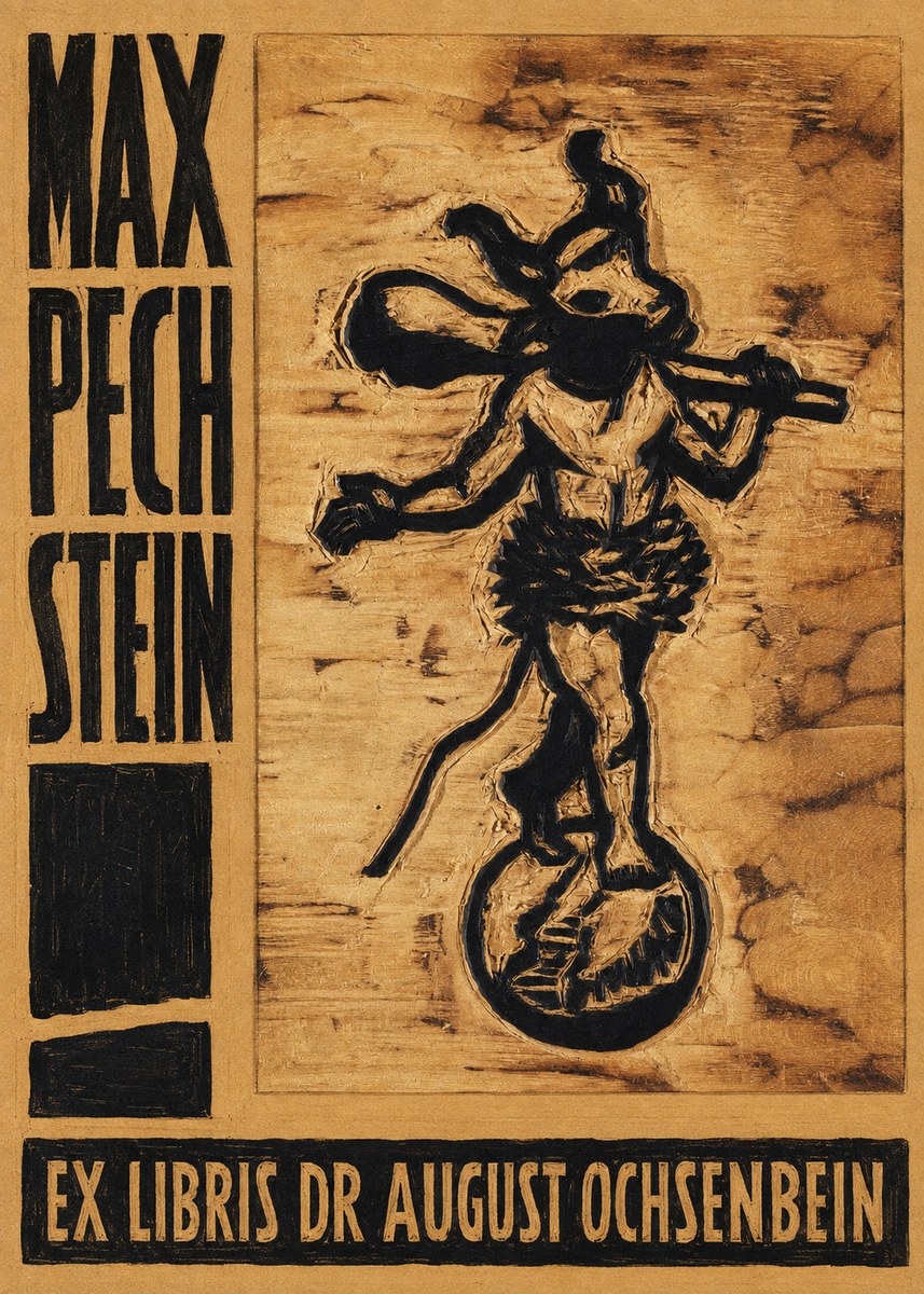 Max Pechstein Ex Libris Dr August Ochsenbein No5 - Poszter