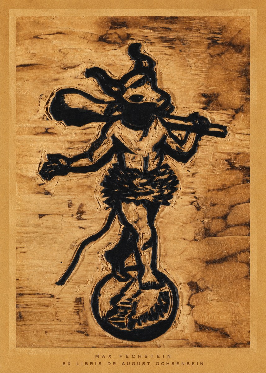Max Pechstein Ex Libris Dr August Ochsenbein No6 - Poszter
