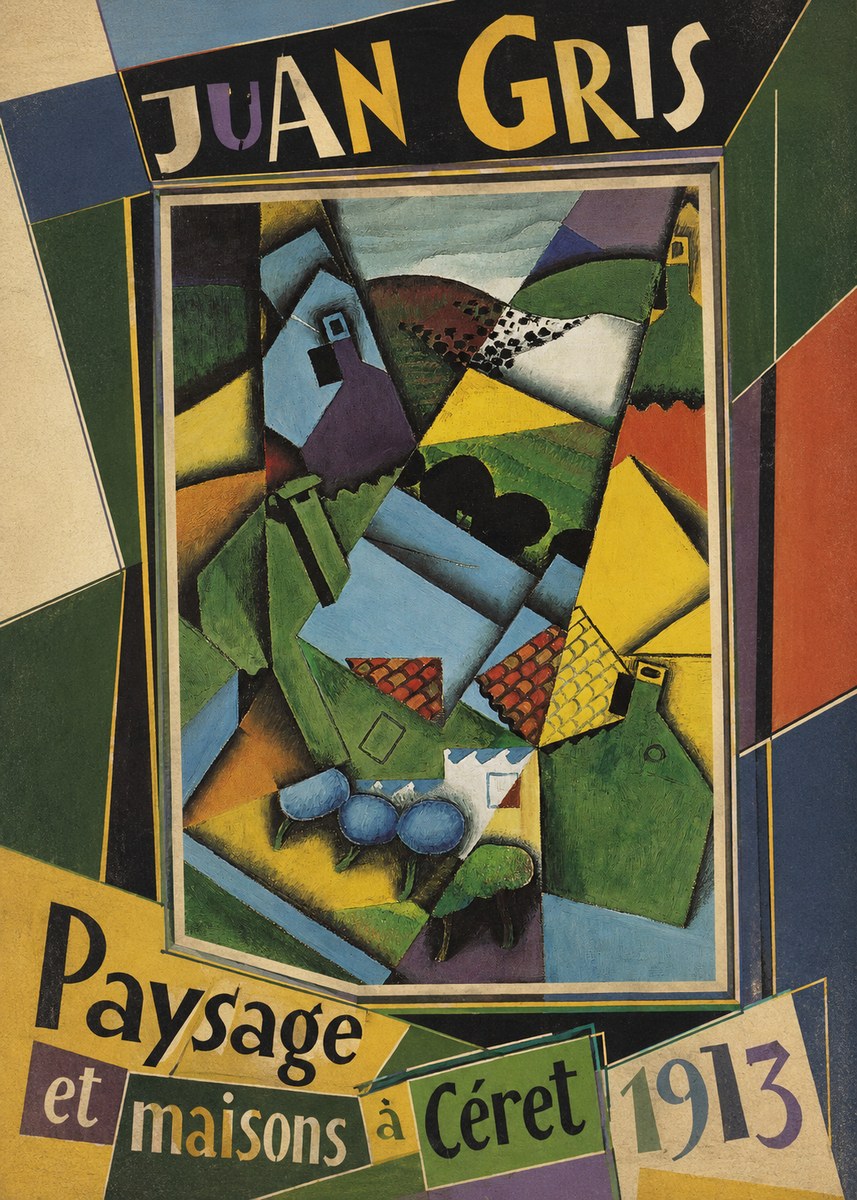 Juan Gris Paysage Et Maisons À Céret No5 - Poszter