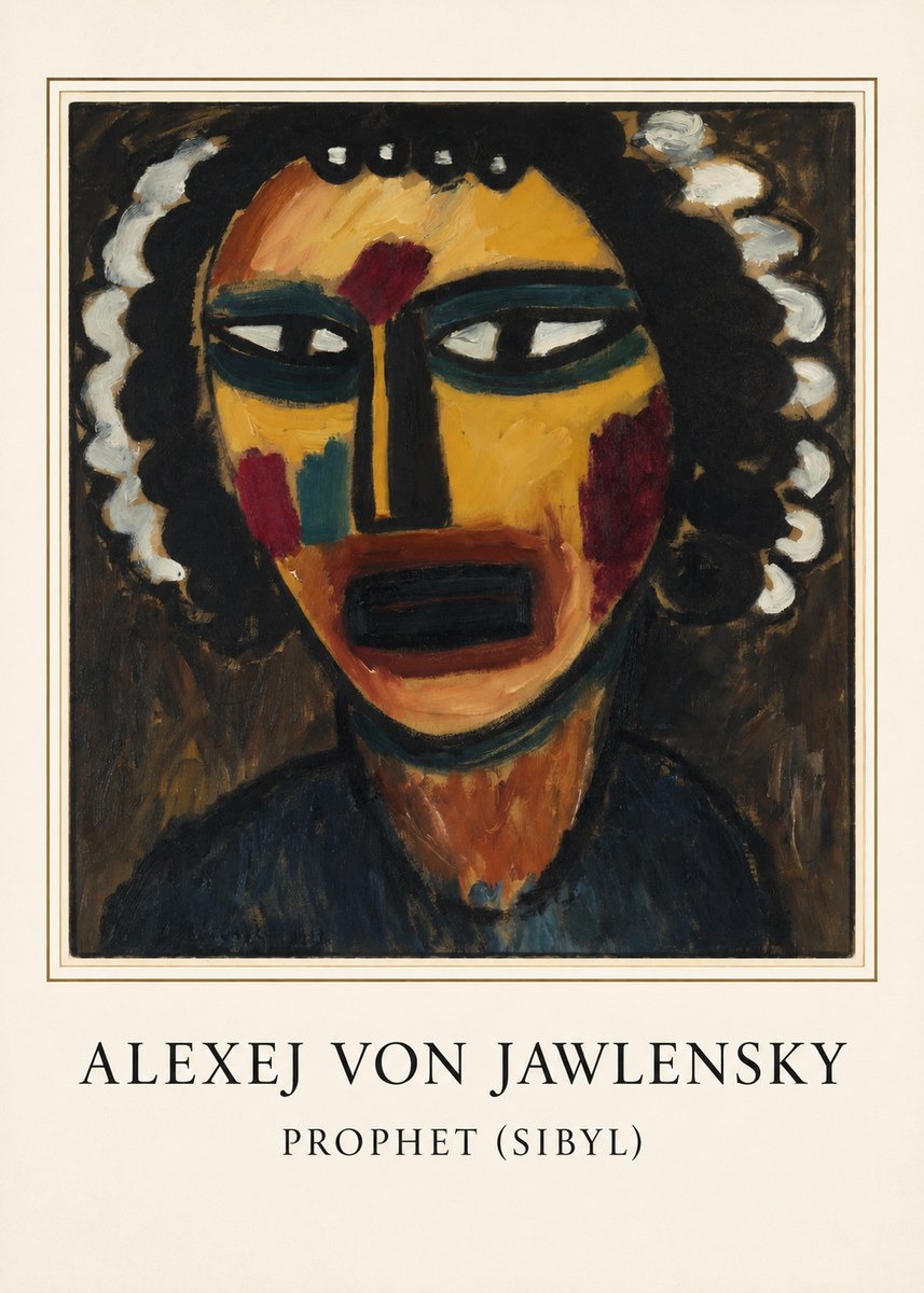 Alexej von Jawlensky Prophet (Sibil) No3 - Poszter