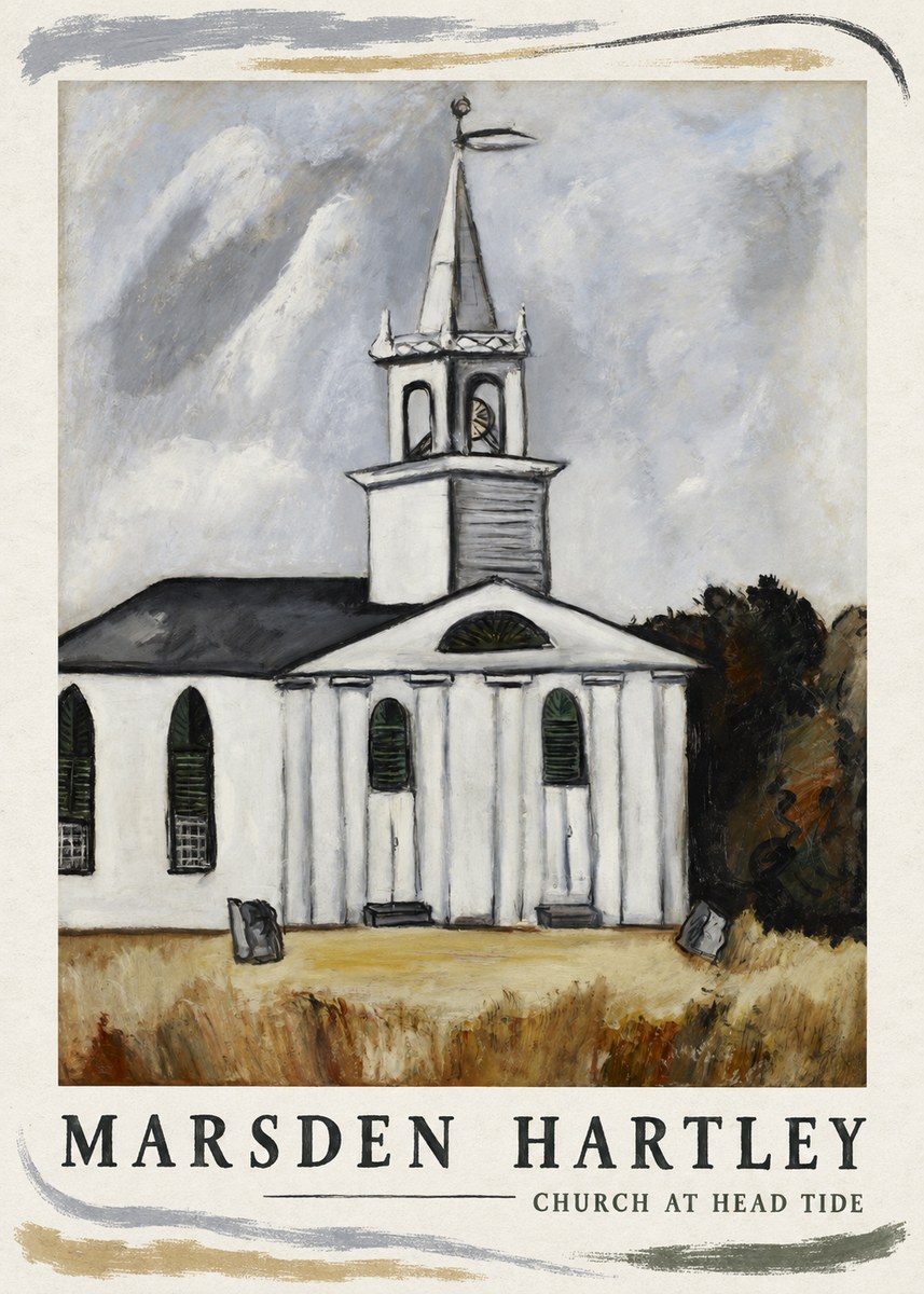 Marsden Hartley Church at Head Tide No4 - Poszter