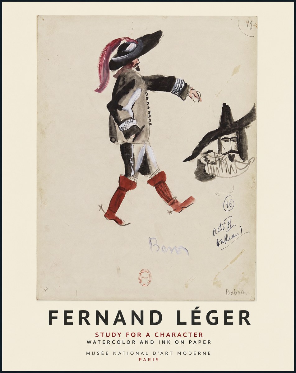 Fernand Léger Study for a Character II No1 - Poszter