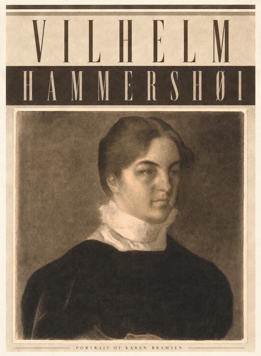Vilhelm Hammershøi Portrait of Karen Bramsen No4 - Poszter
