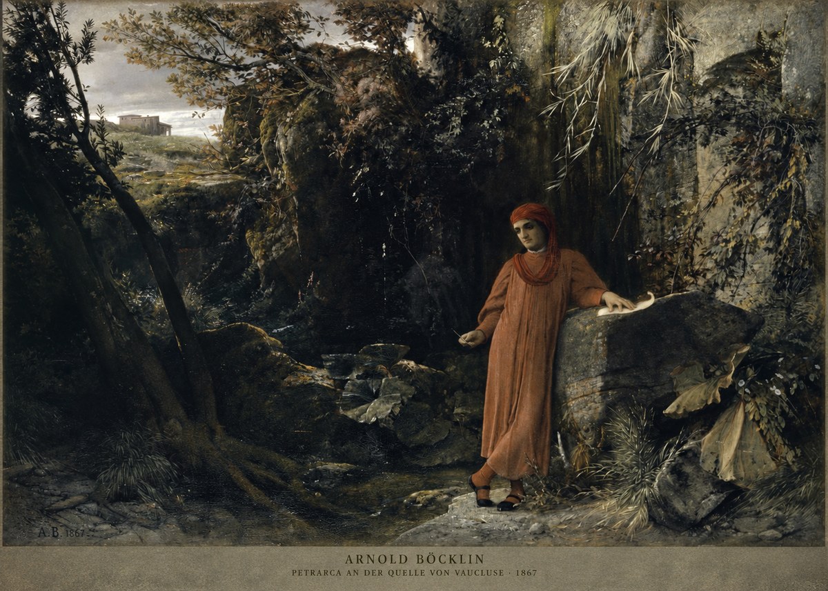 Arnold Böcklin Petrarca an Der Quelle Von Vaucluse No2 - Poszter