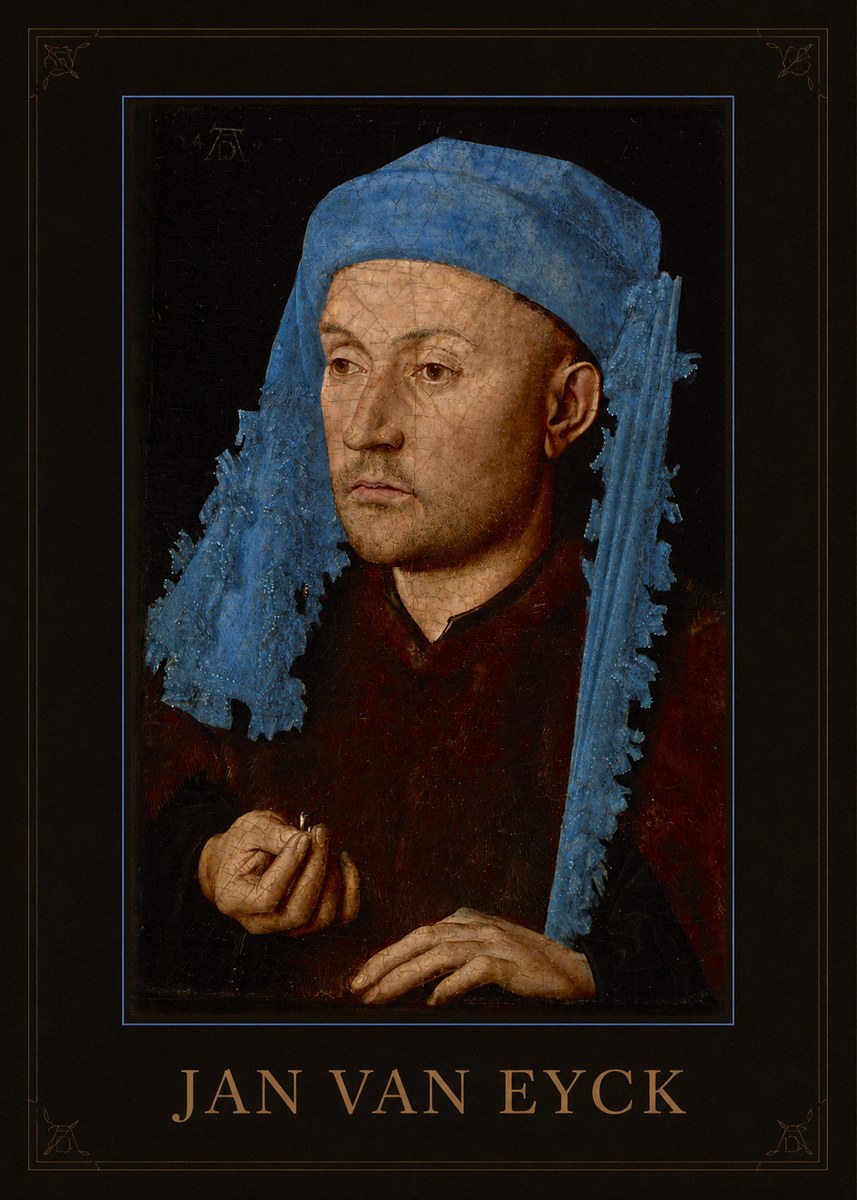 Jan van Eyck Portrait of a Man (Léal Souvenir) No1 - Poszter