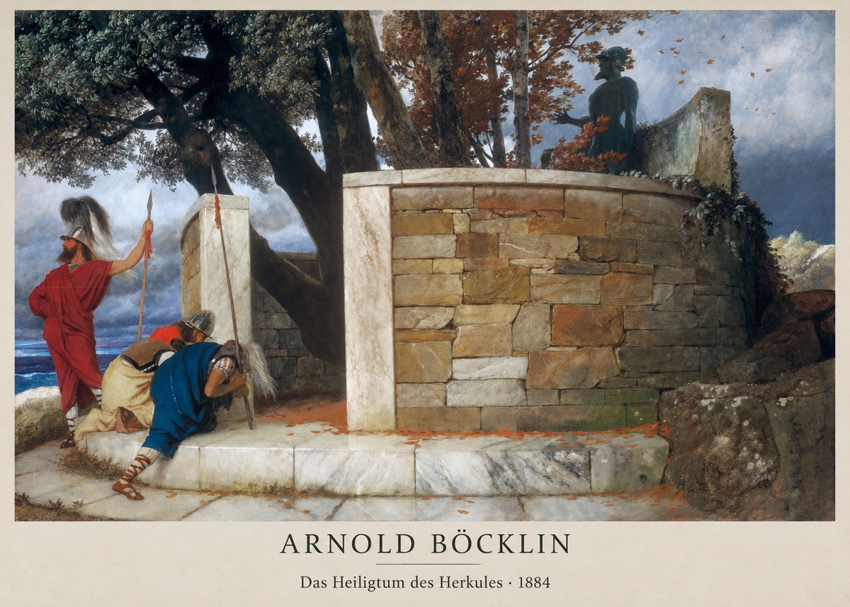 Arnold Böcklin Das Heiligtum Des Herkules II No2 - Poszter