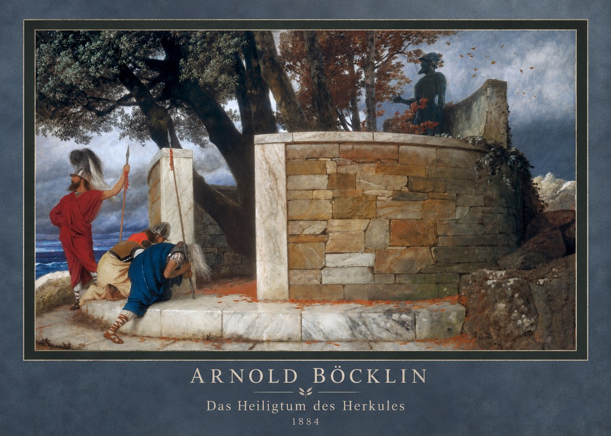 Arnold Böcklin Das Heiligtum Des Herkules II No4 - Poszter