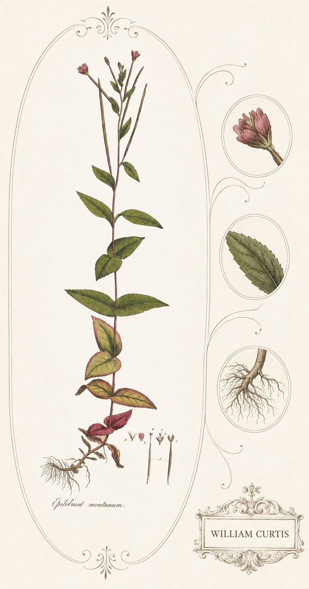 William Curtis Epilobium Montanum. No4 - Poszter