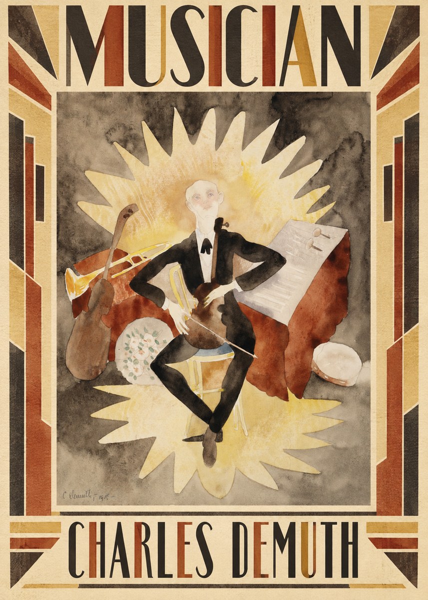 Charles Demuth Musician No1 - Poszter