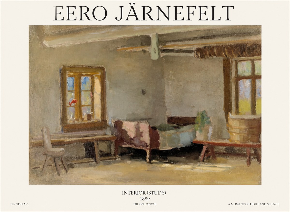 Eero Järnefelt Interior (Study) No1 - Poszter