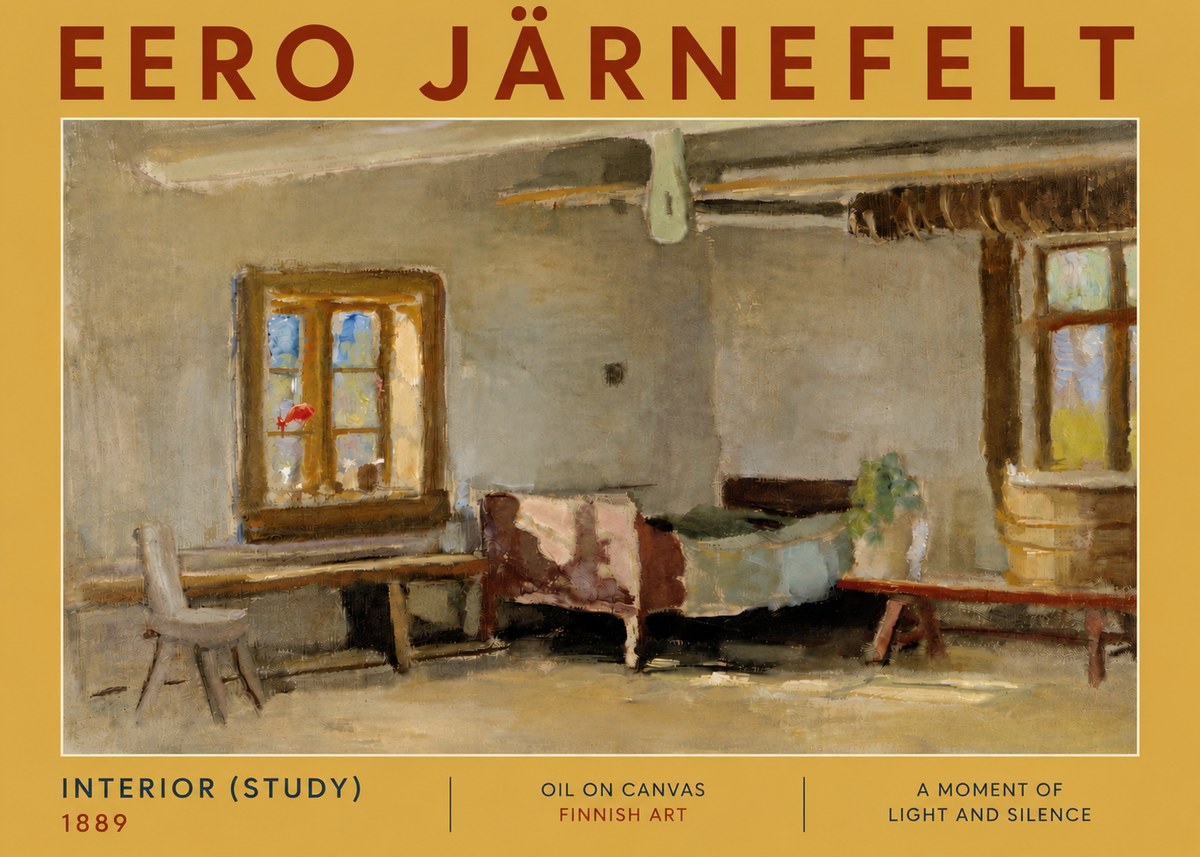Eero Järnefelt Interior (Study) No5 - Poszter