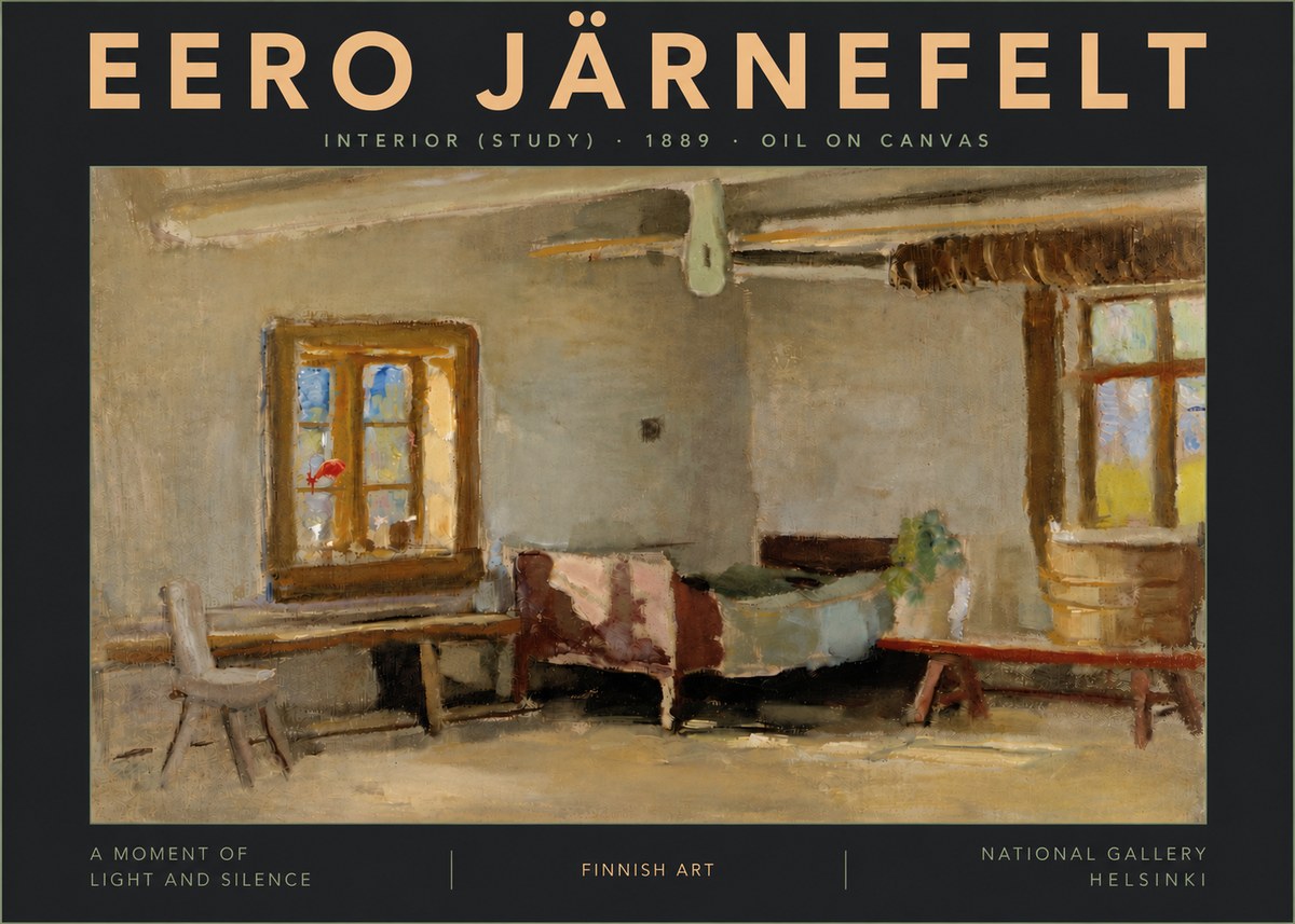Eero Järnefelt Interior (Study) No6 - Poszter