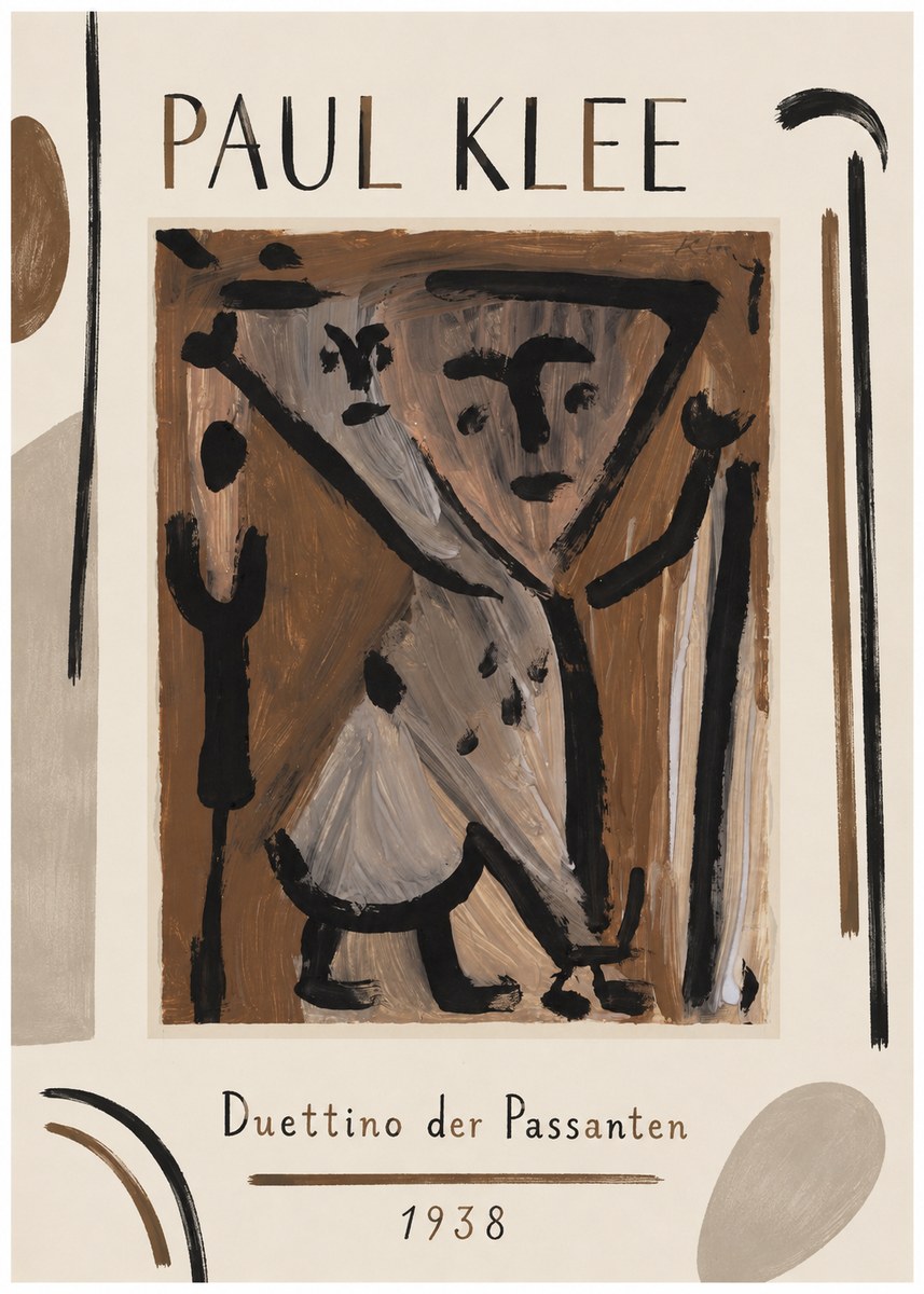 Paul Klee Duettino Der Passanten No1 - Poszter
