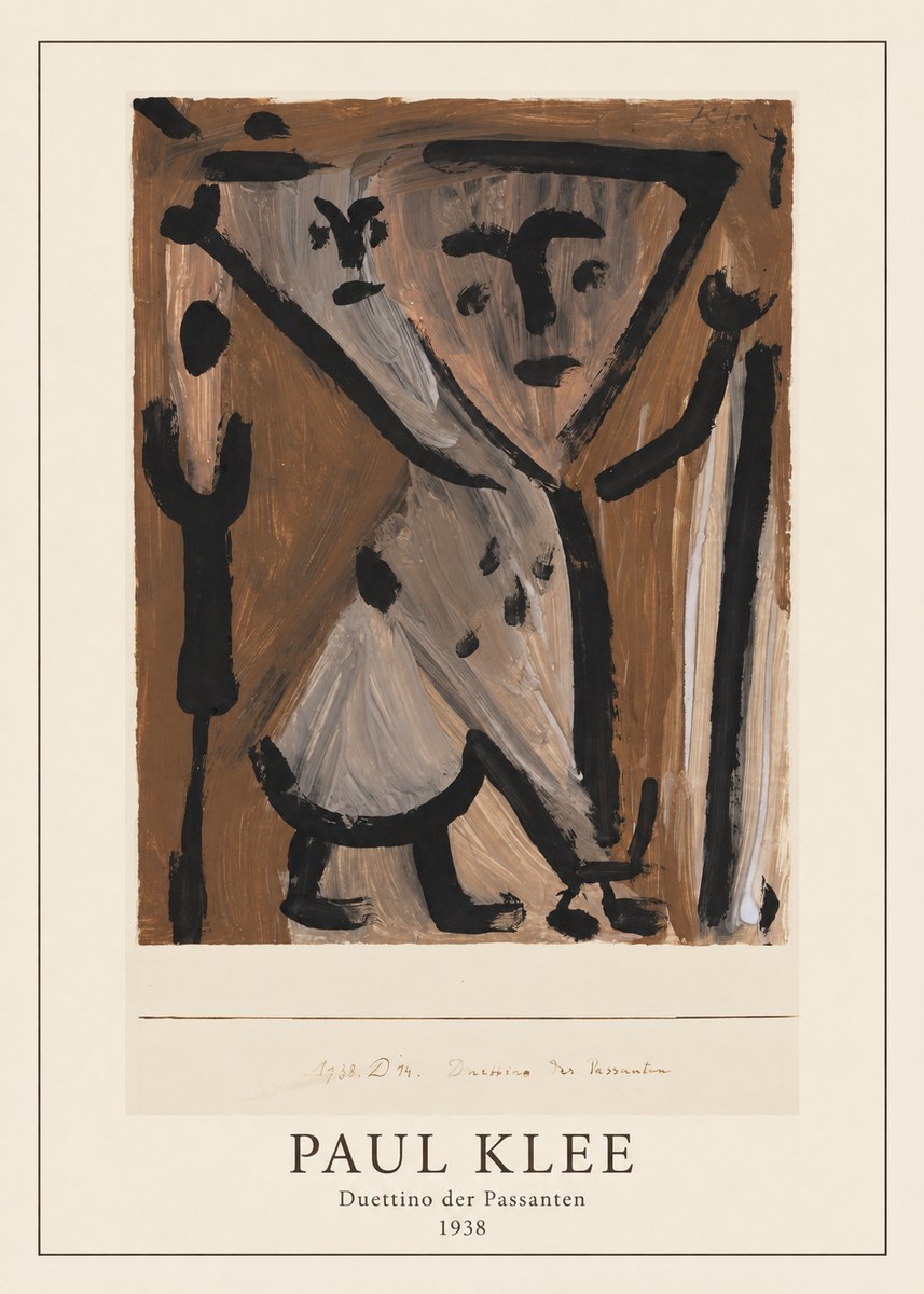 Paul Klee Duettino Der Passanten No3 - Poszter