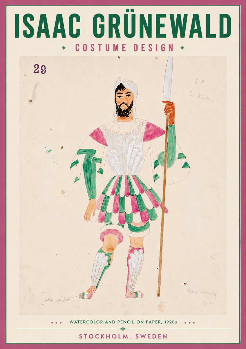 Isaac Grünewald Costume Design No. 29 No4 - Poszter