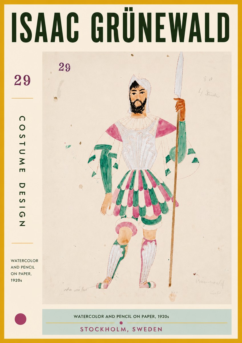 Isaac Grünewald Costume Design No. 29 No5 - Poszter