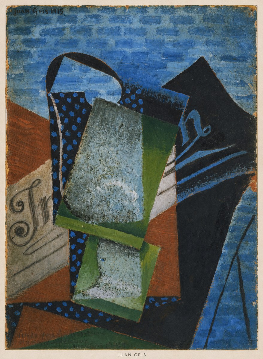 Juan Gris Still Life with Fruit Bowl and Bottle No5 - Poszter