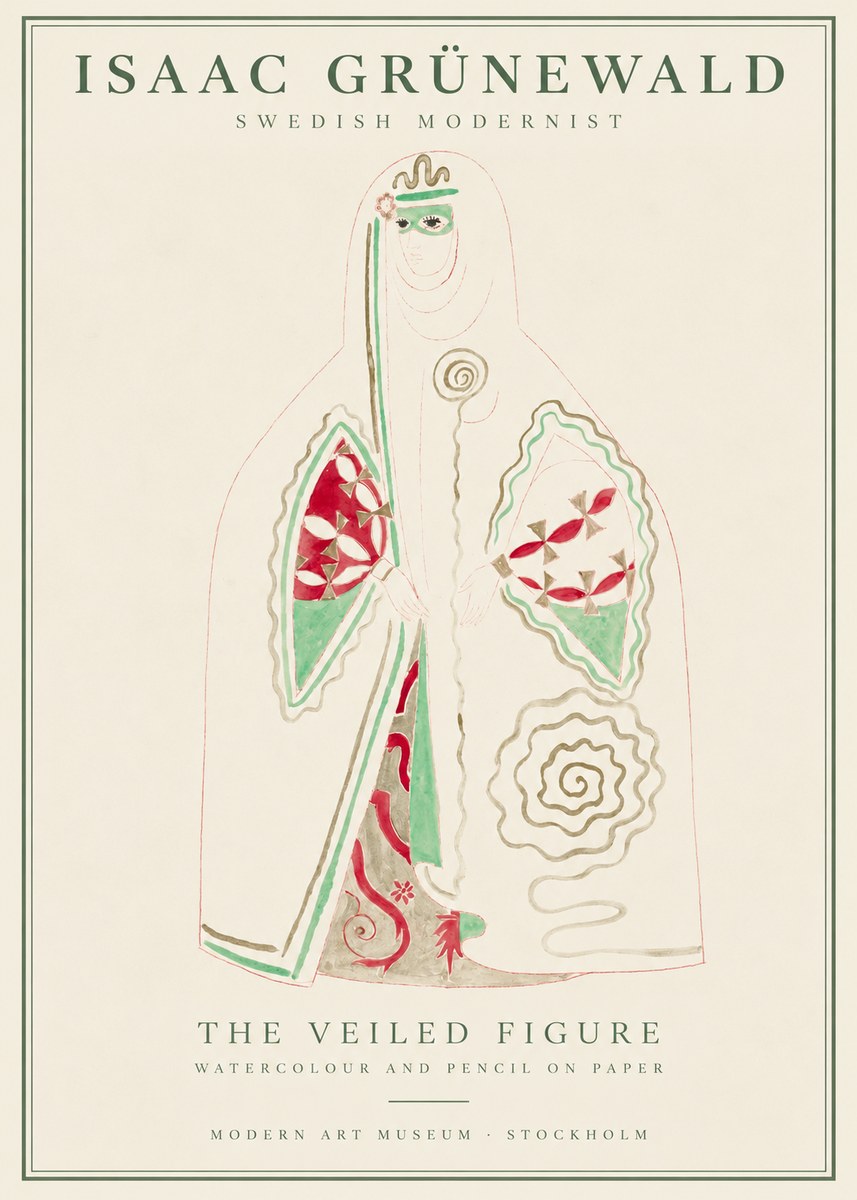 Isaac Grünewald The Veiled Figure No1 - Poszter